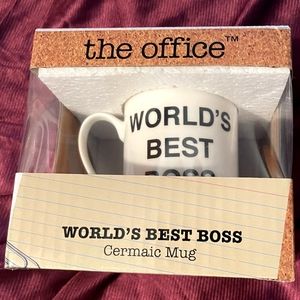 The office collectable World's Best Boss ceramic mug
